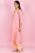 Chanderi Silk Kurta Set With Gota Patti